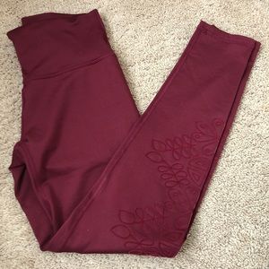 Aerie Maroon Athletic Leggings
